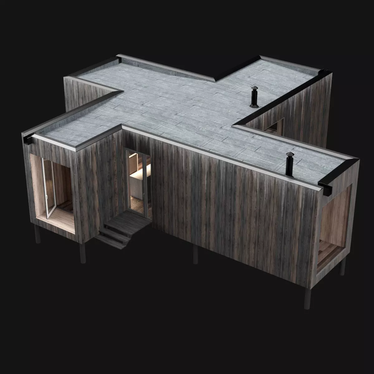 Modern house 03 3D model