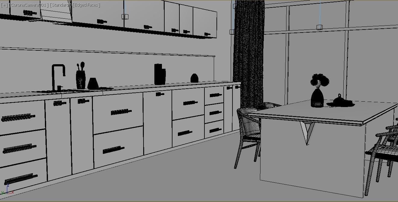 Modern cuisine 3D model_9