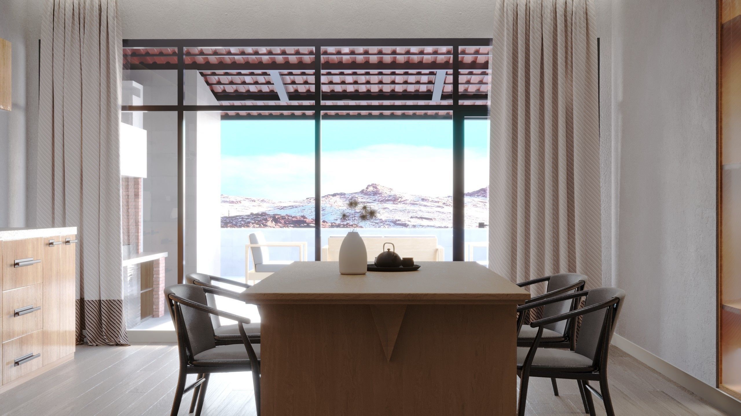 Modern cuisine 3D model_2