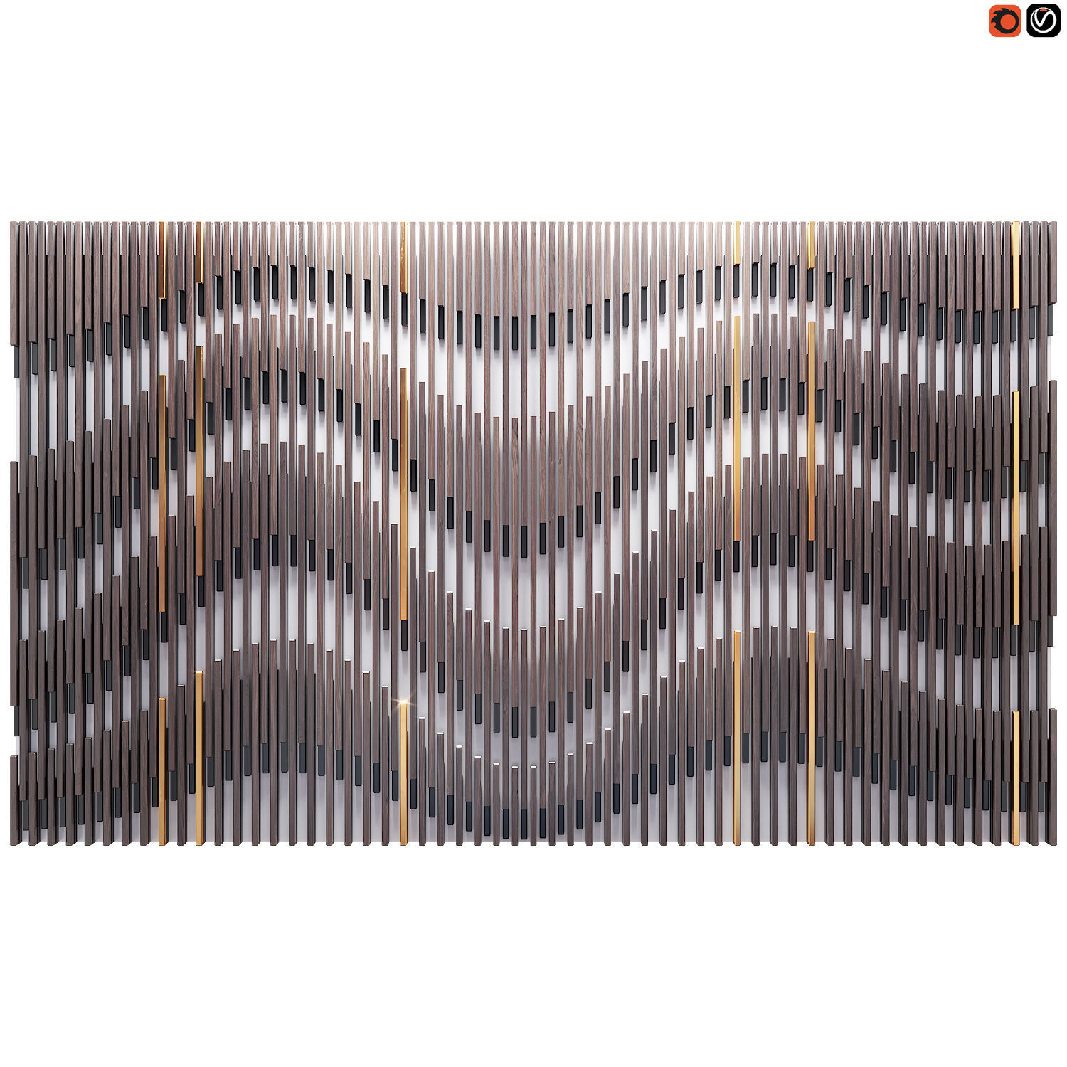  Decor wood Panel 46 3D model_1