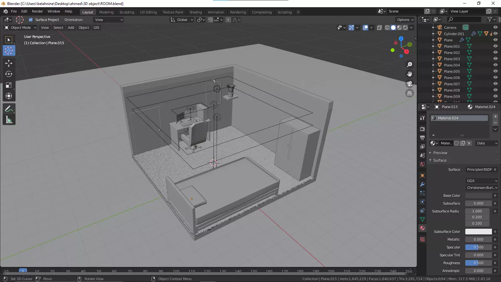 room model Free 3D model