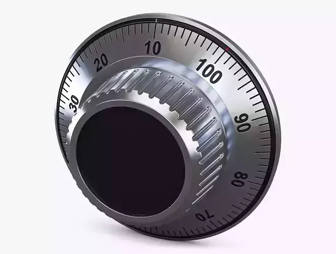 Rotation Mechanical Code Disk Lock v 1 3D model