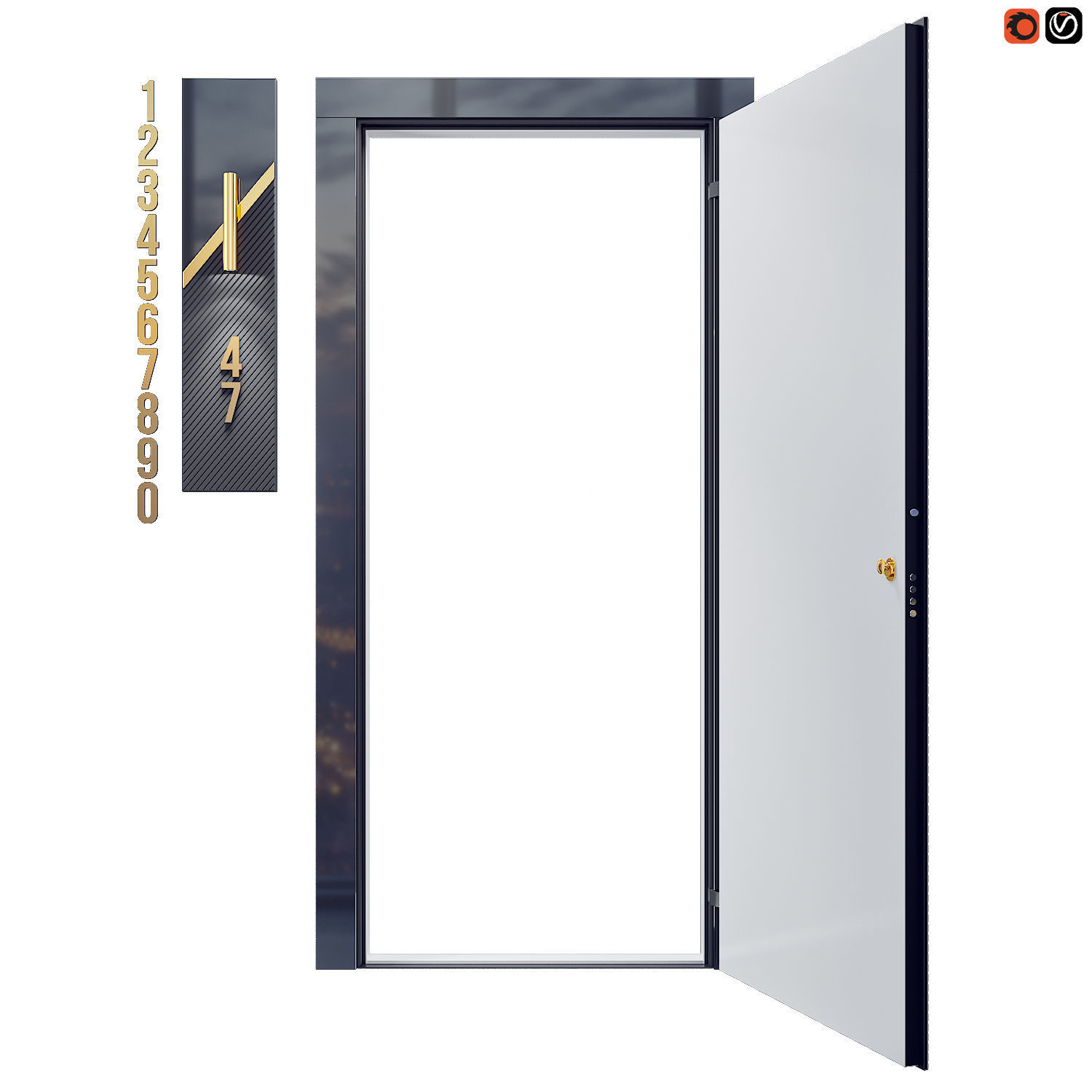 Door Altezza   3D model_1