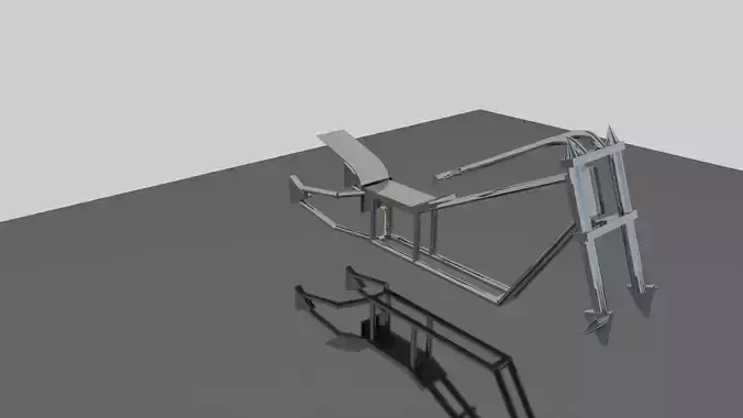 Basic Chopper Frame 3D model