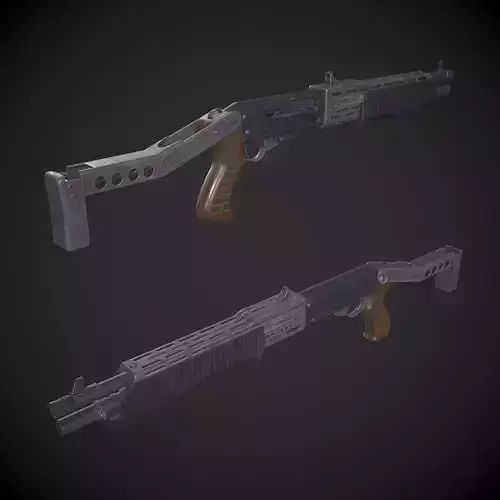 Franchi SPAS 12 Low-poly 3D model