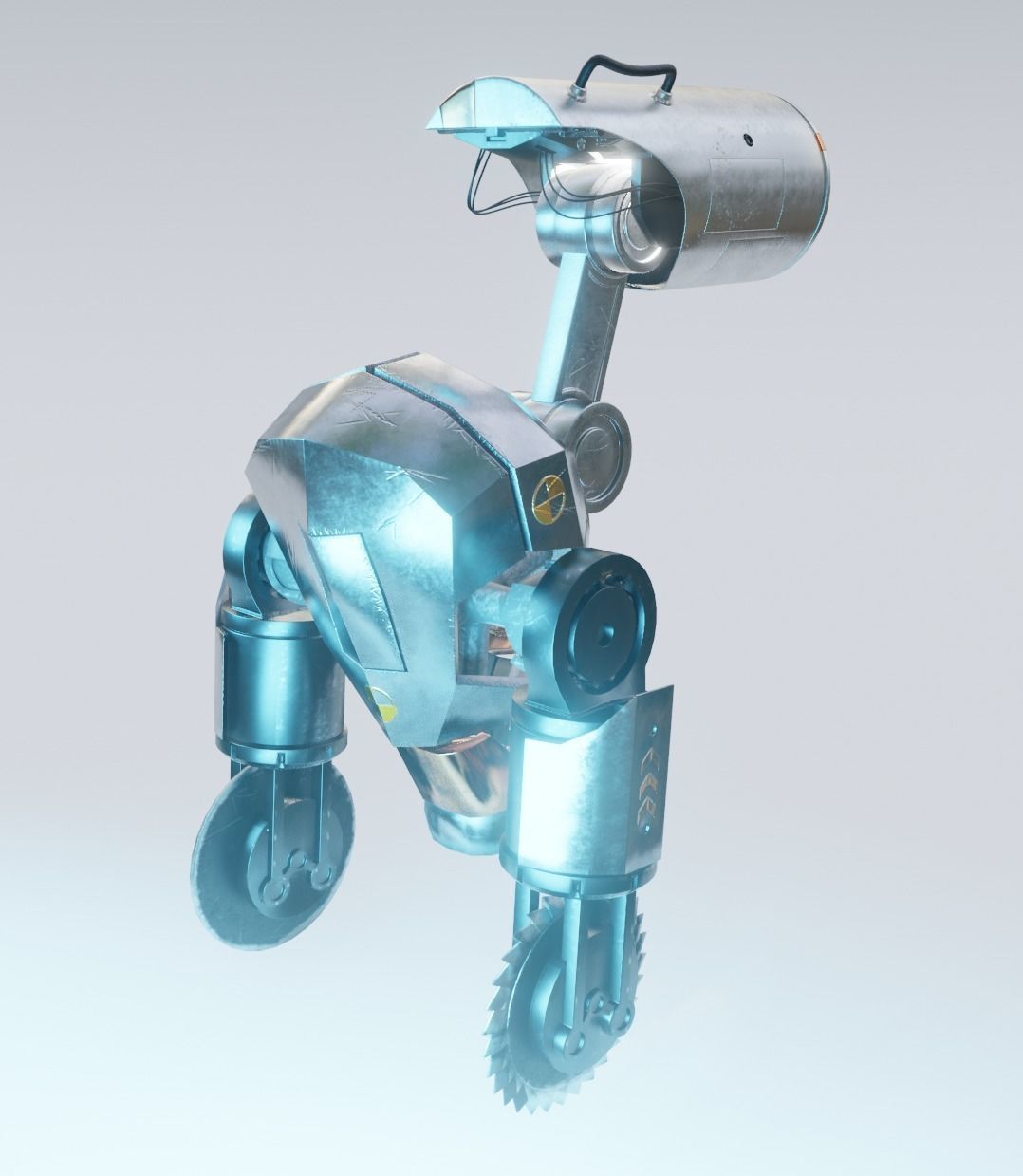 Robot Sci-Fi name code E-Y-E 3D model | CGTrader