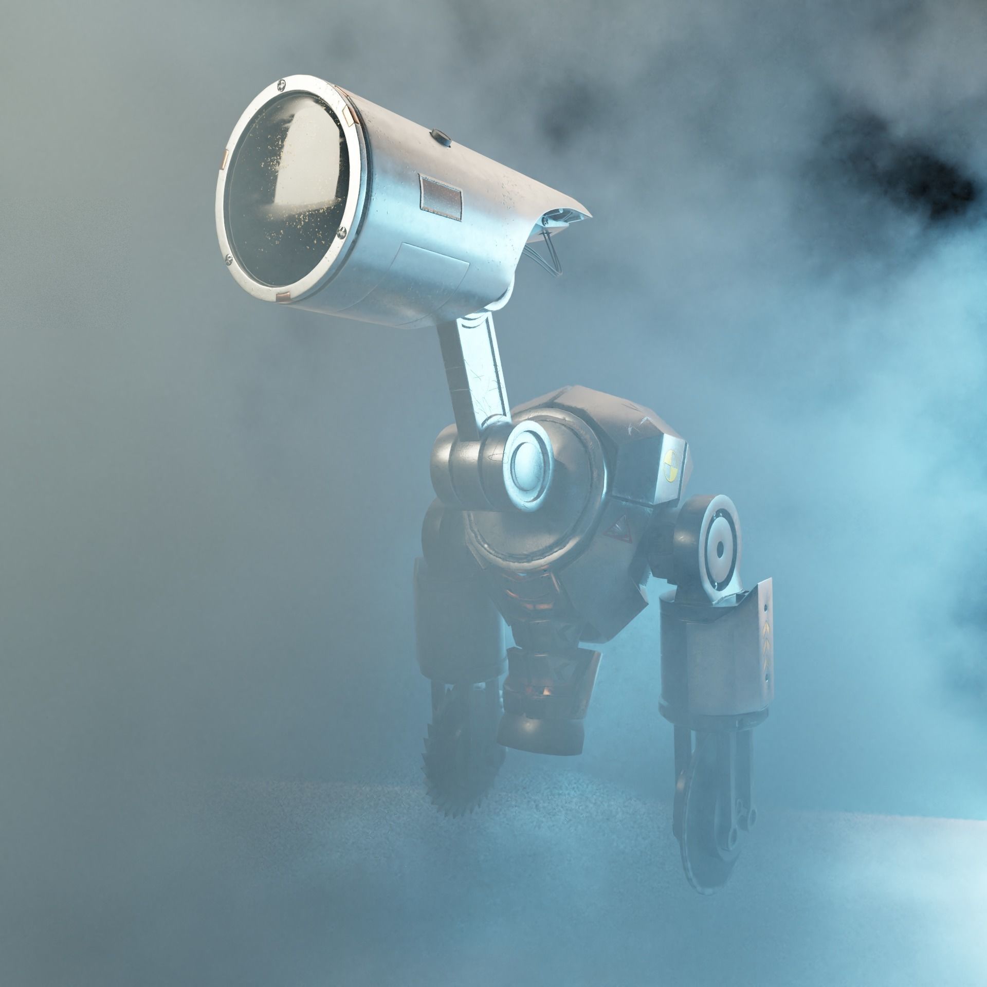 Robot Sci-Fi name code E-Y-E 3D model | CGTrader