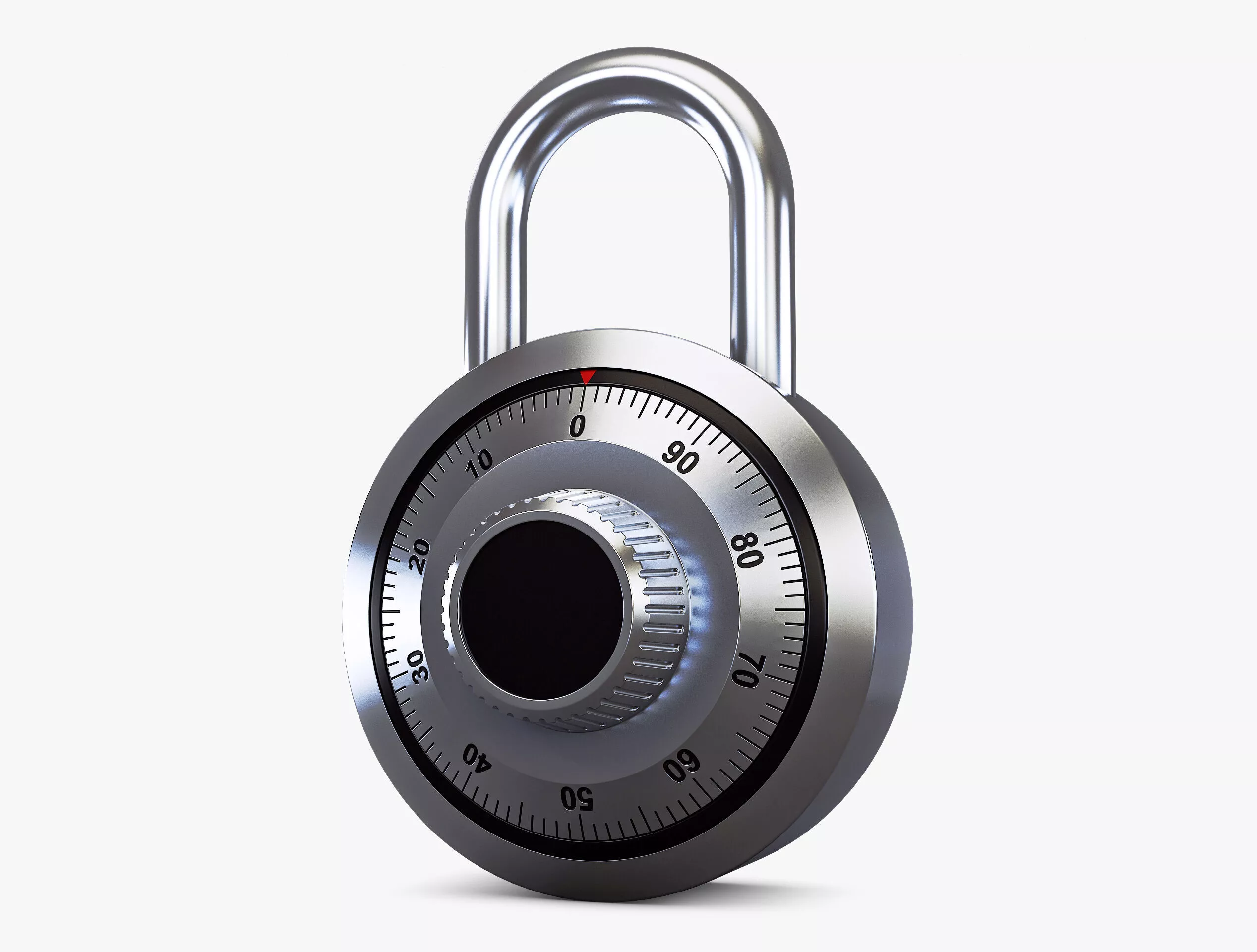 Dial Combination Padlock v 1 3D model