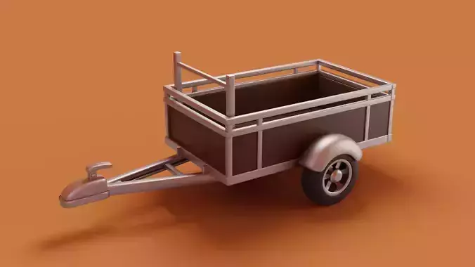 Cartoon trailer car