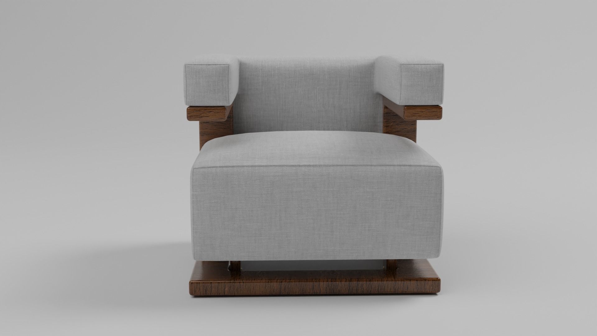 The F-51 Armchair and Sofa Suite Low-poly 3D model_13