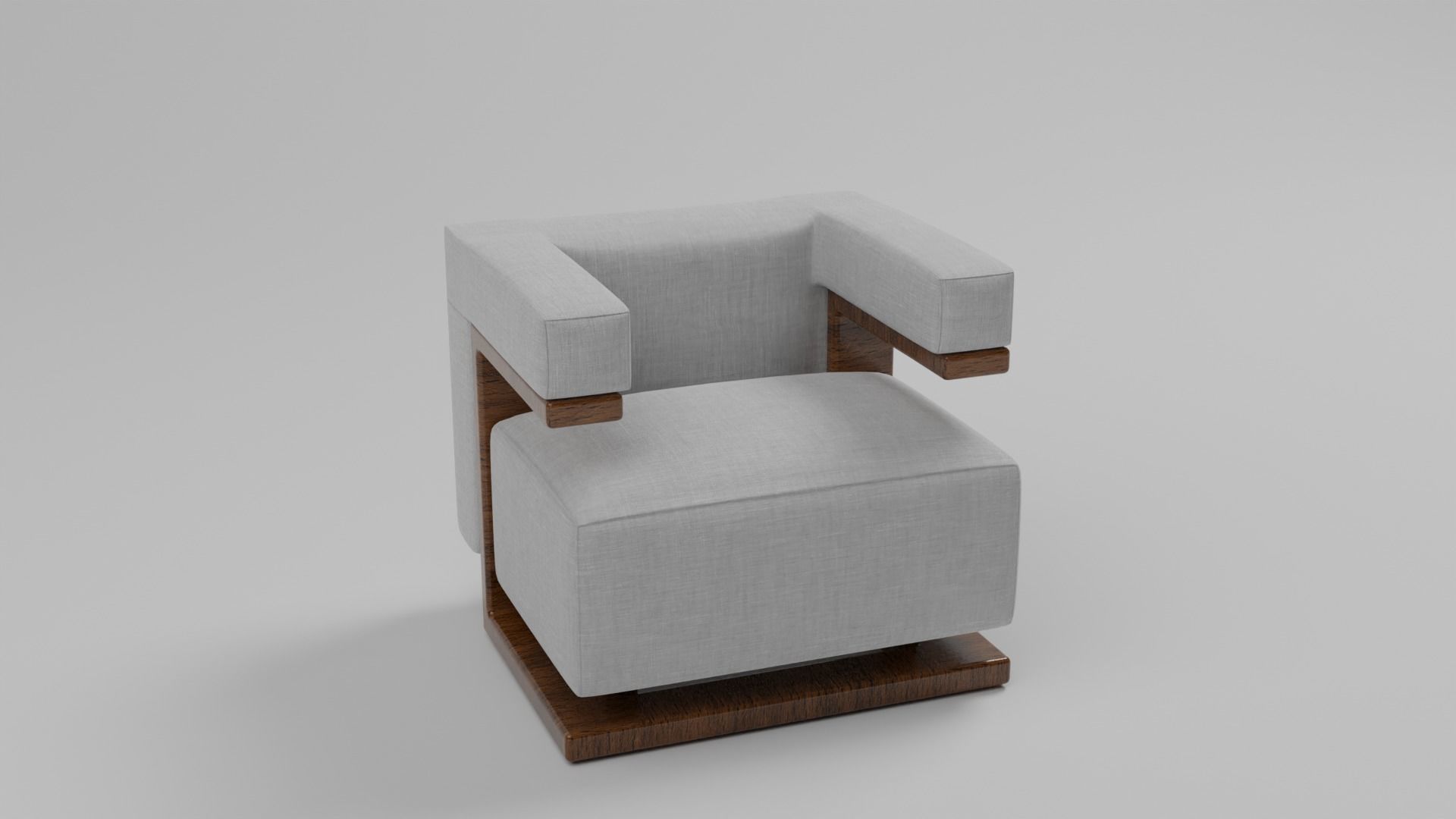 The F-51 Armchair and Sofa Suite Low-poly 3D model_12