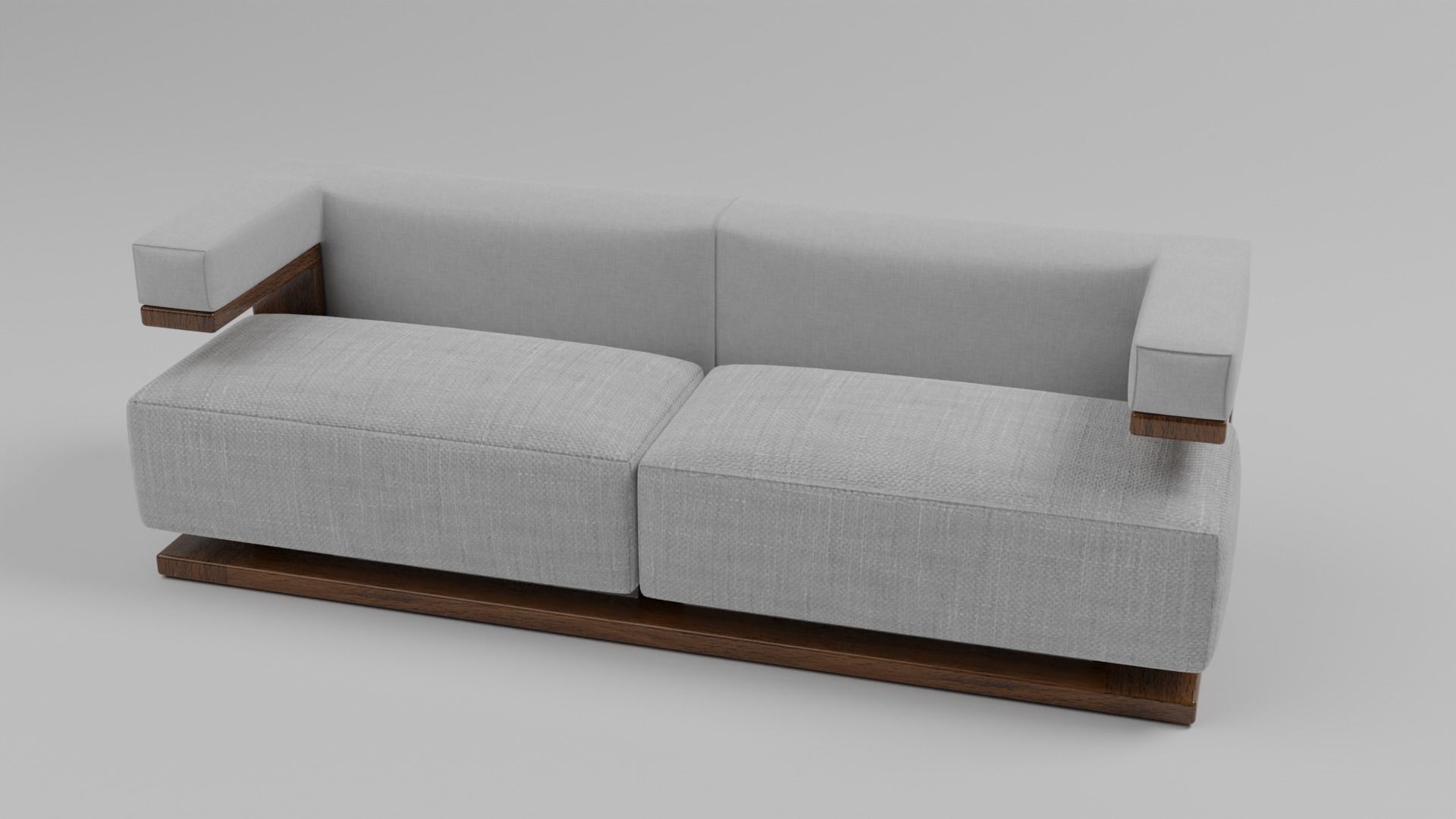 The F-51 Armchair and Sofa Suite Low-poly 3D model_3