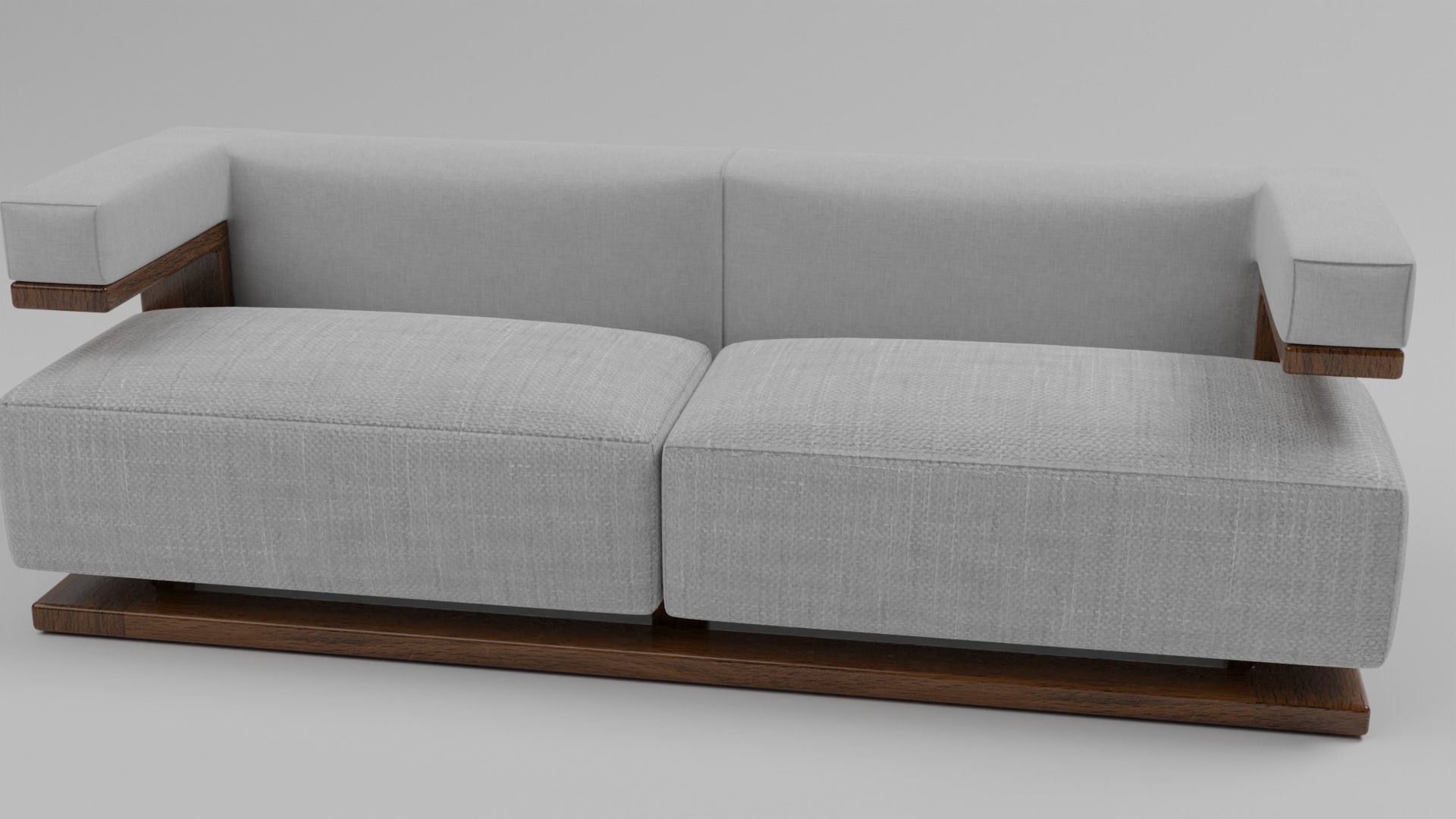 The F-51 Armchair and Sofa Suite Low-poly 3D model_5