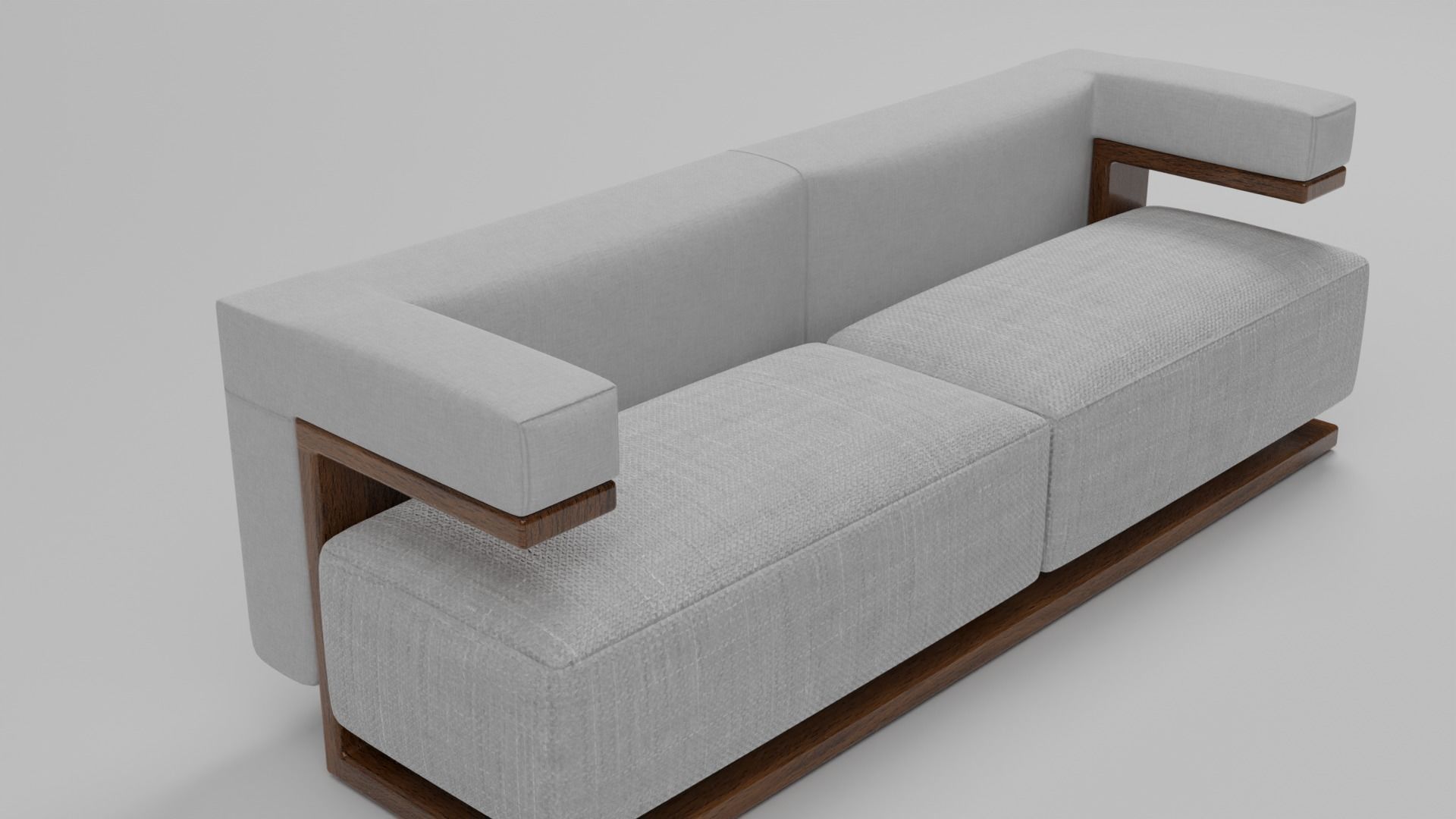 The F-51 Armchair and Sofa Suite Low-poly 3D model_4