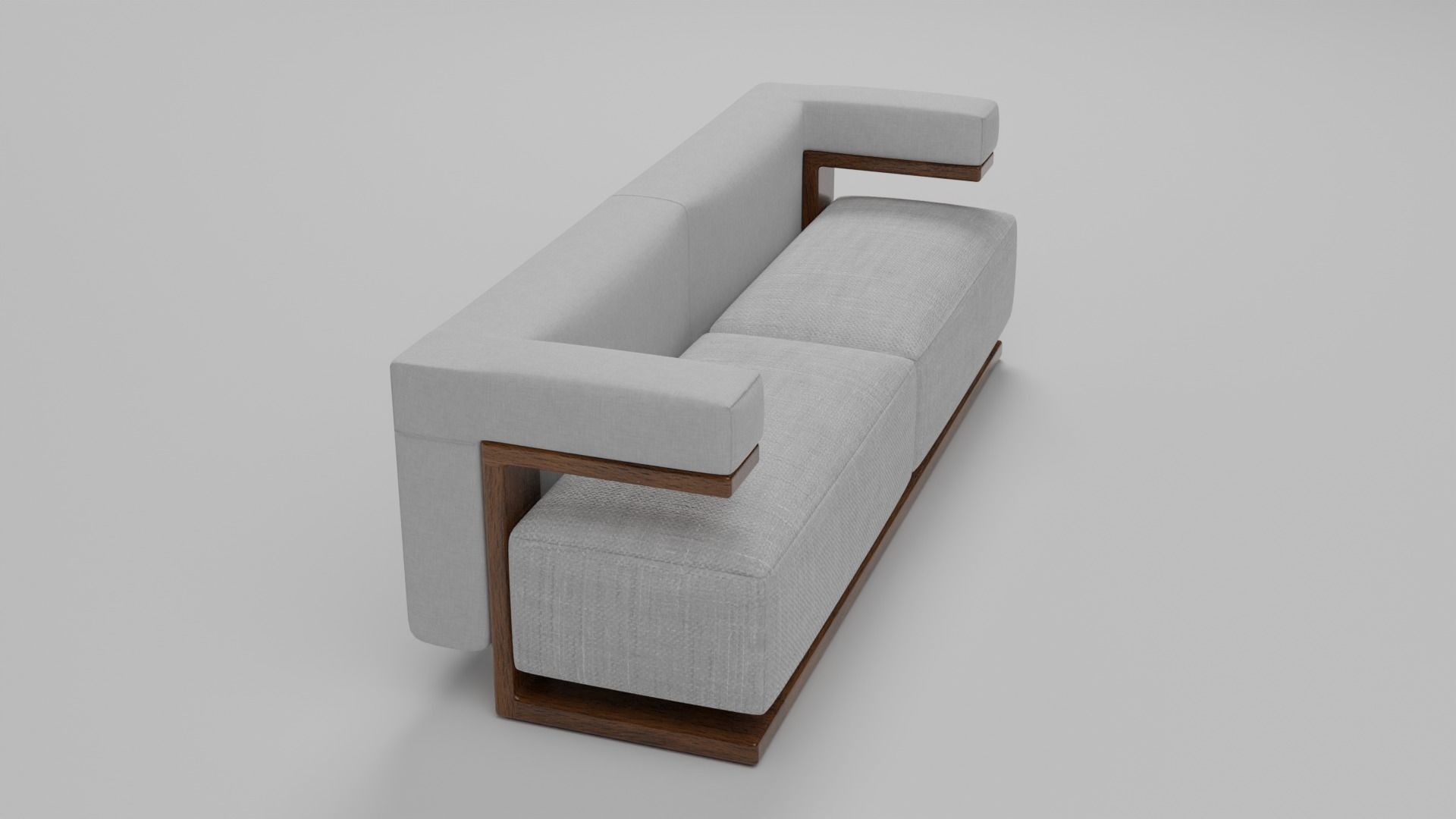The F-51 Armchair and Sofa Suite Low-poly 3D model_7