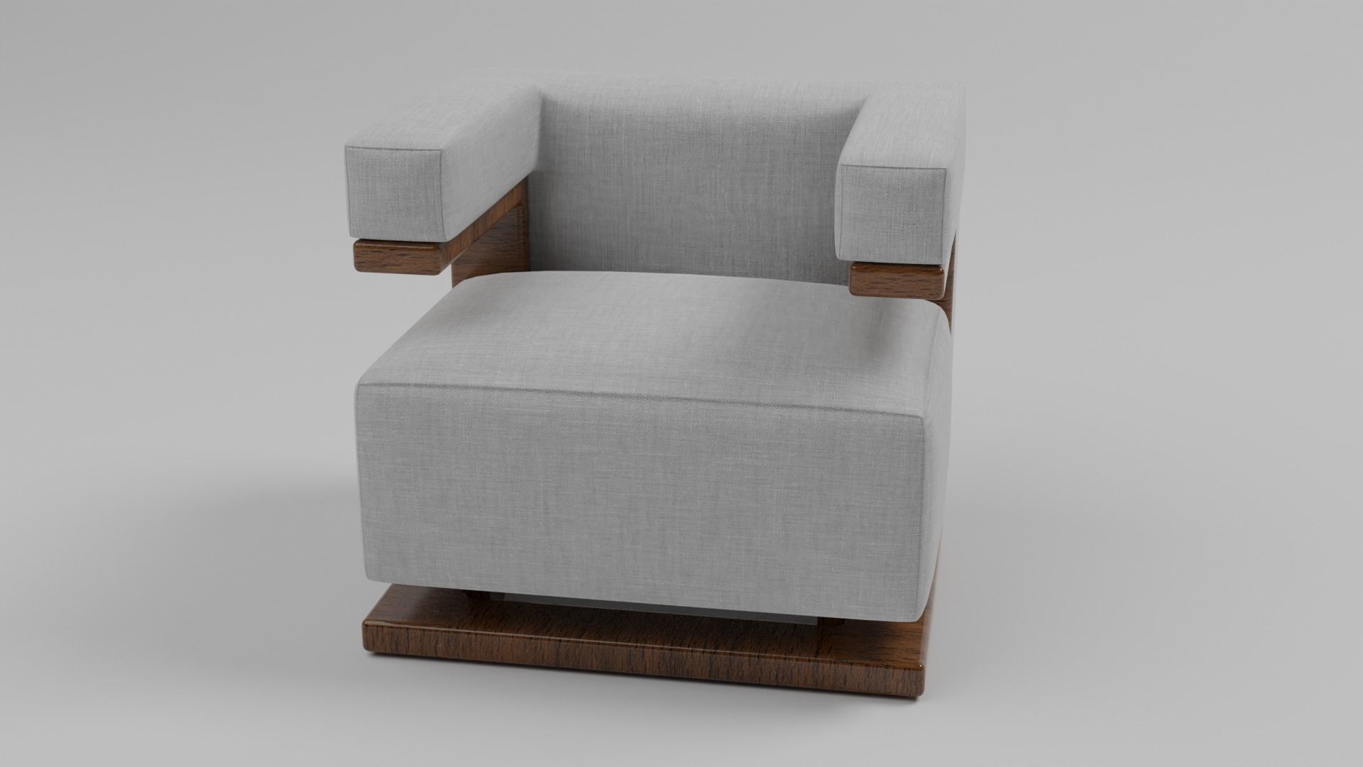 The F-51 Armchair and Sofa Suite Low-poly 3D model_16
