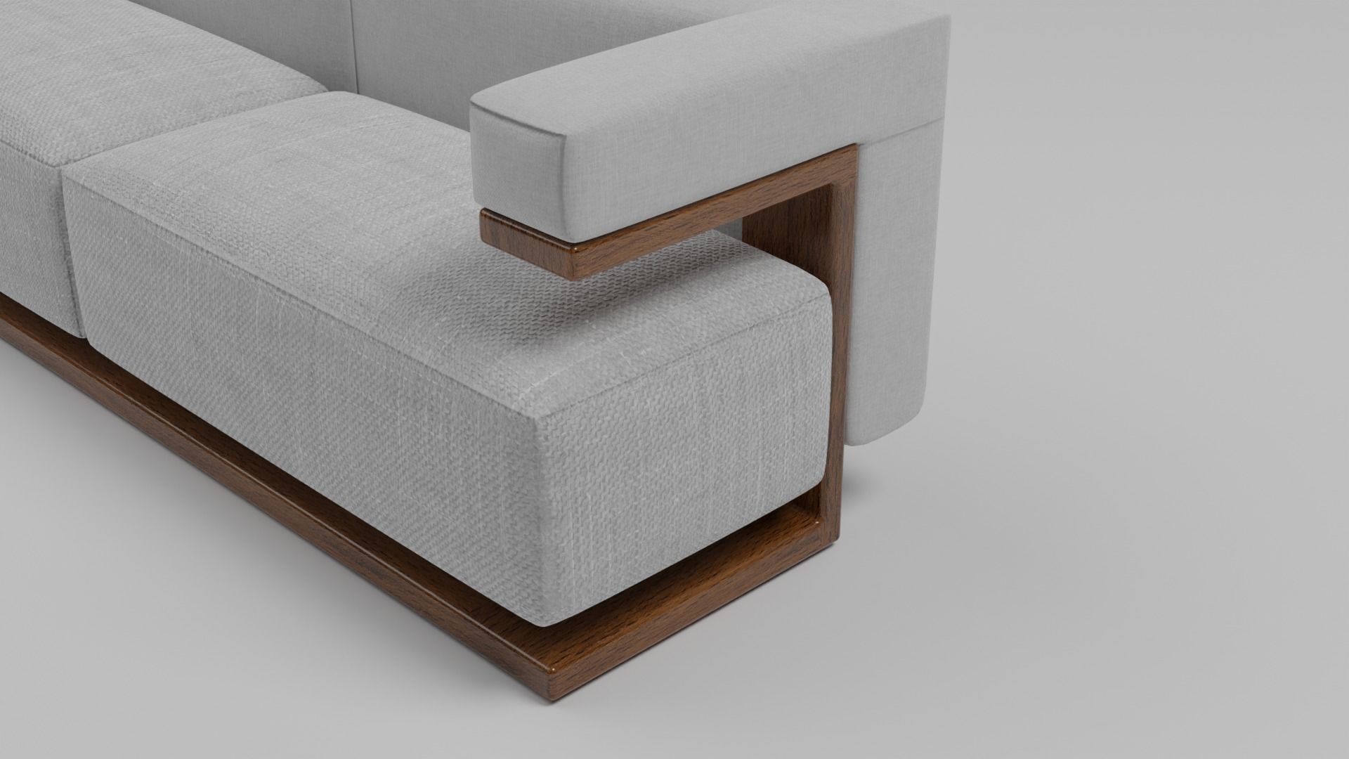 The F-51 Armchair and Sofa Suite Low-poly 3D model_8