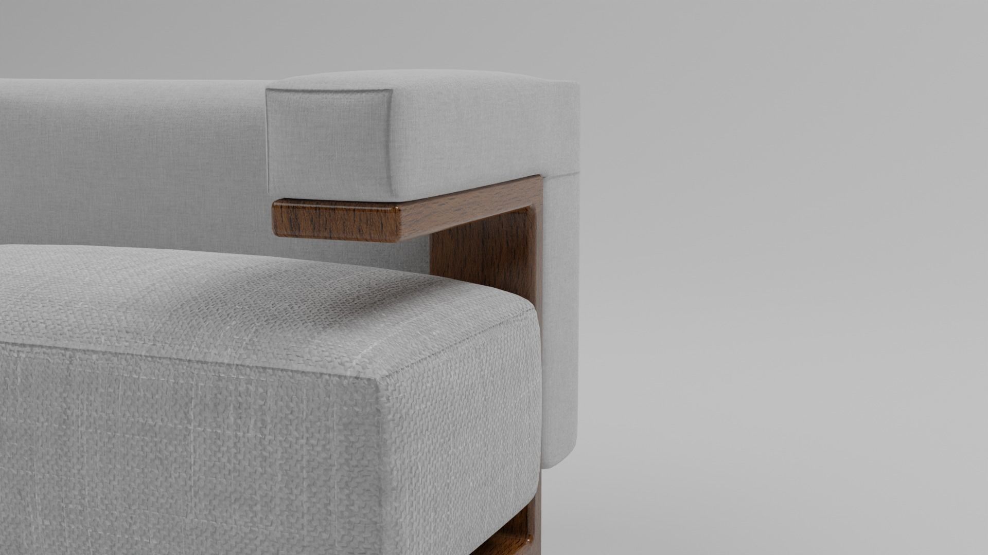The F-51 Armchair and Sofa Suite Low-poly 3D model_10