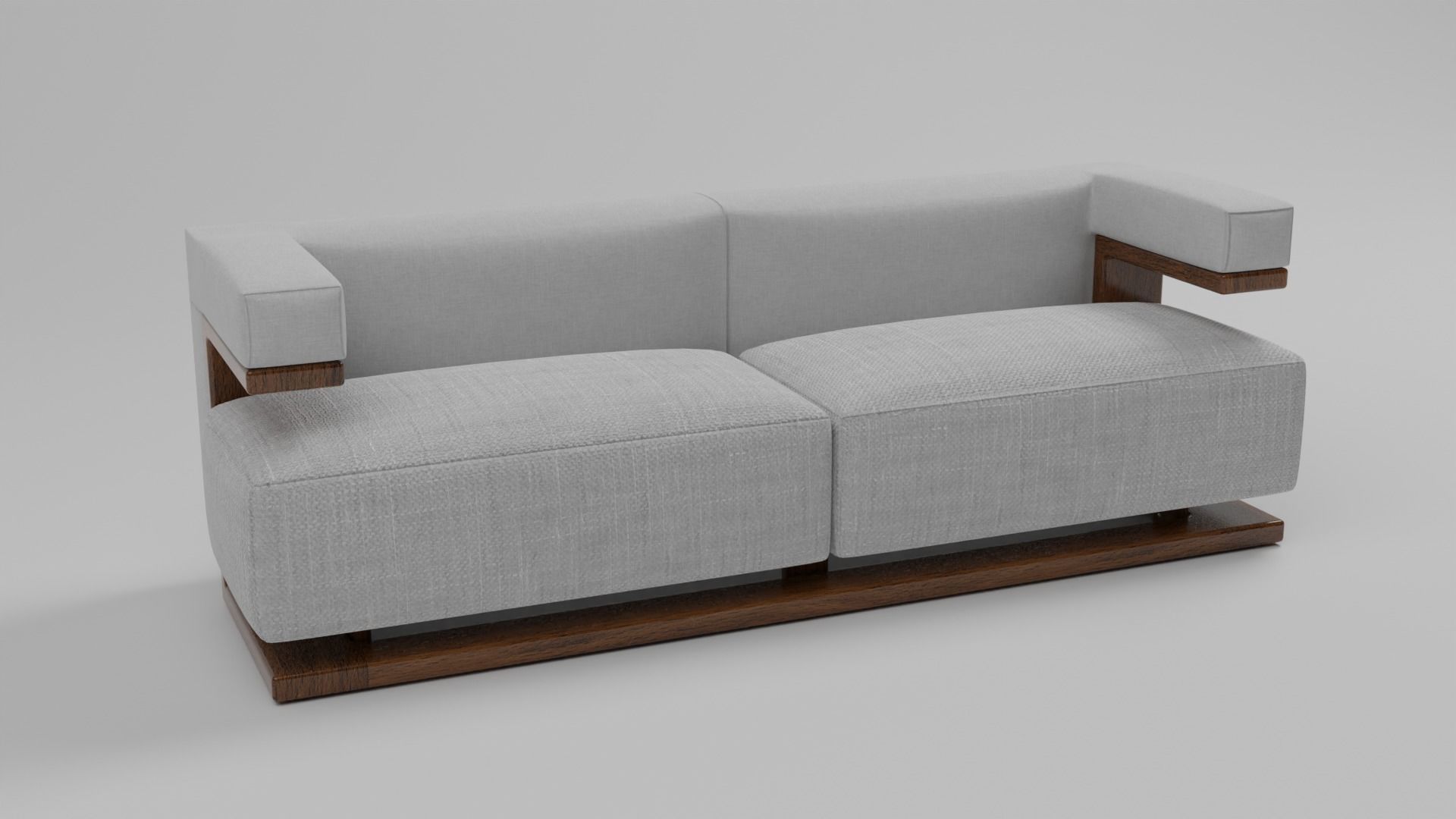 The F-51 Armchair and Sofa Suite Low-poly 3D model_1
