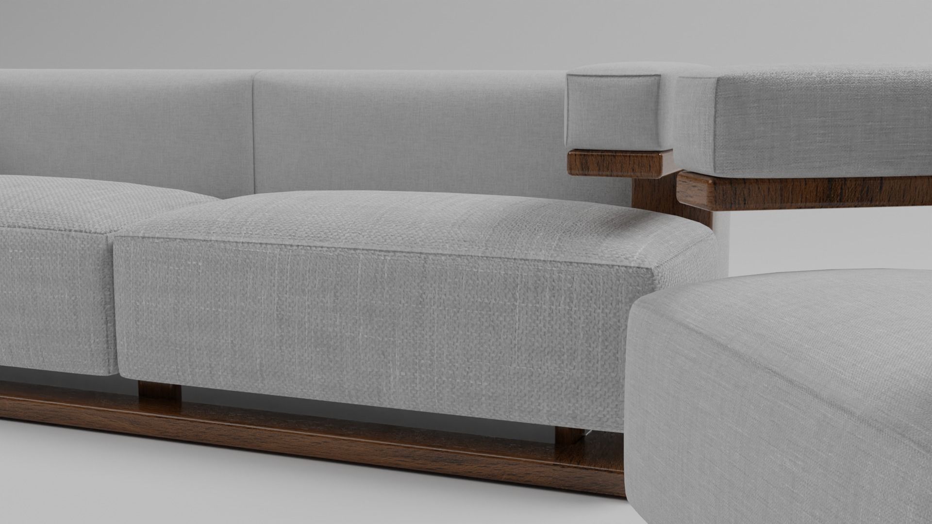 The F-51 Armchair and Sofa Suite Low-poly 3D model_31