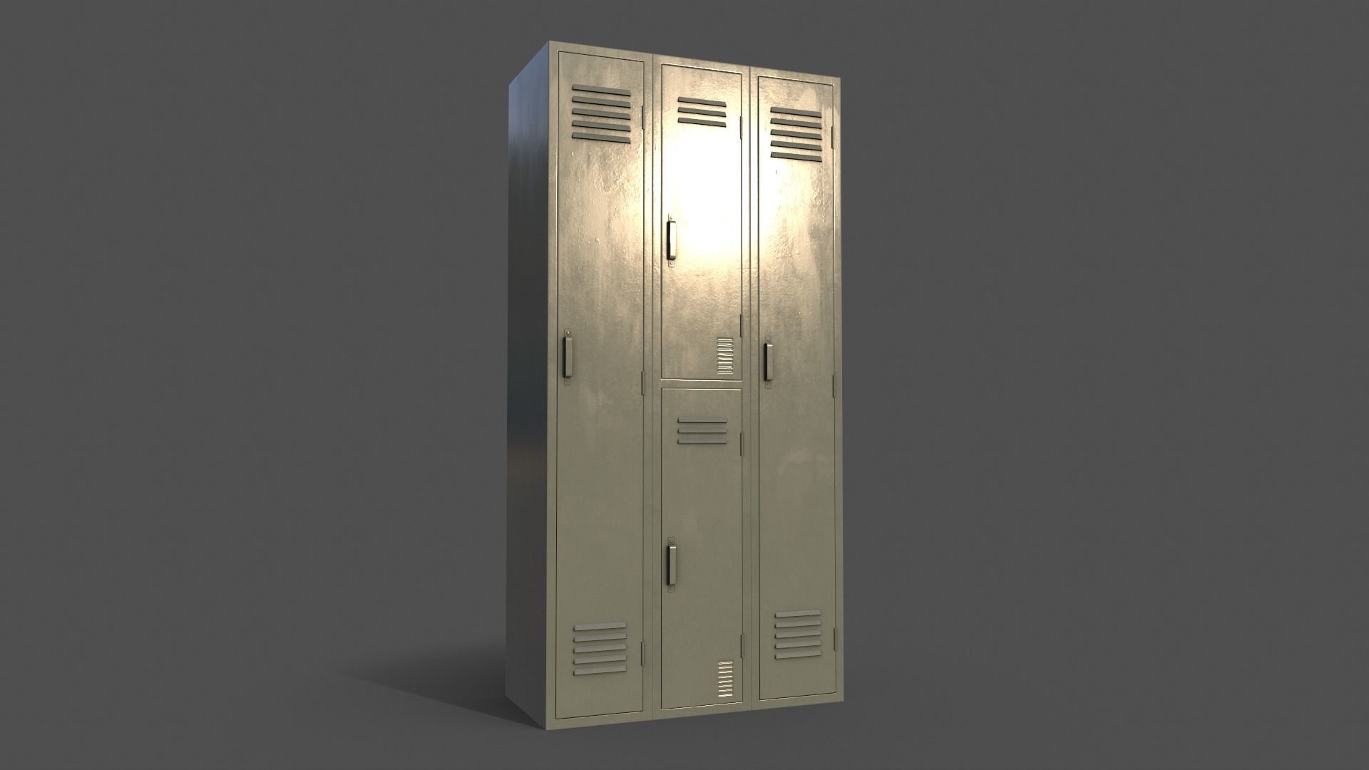 PBR School Gym Locker 04 - Multi color Pack 3D Model Collection_78
