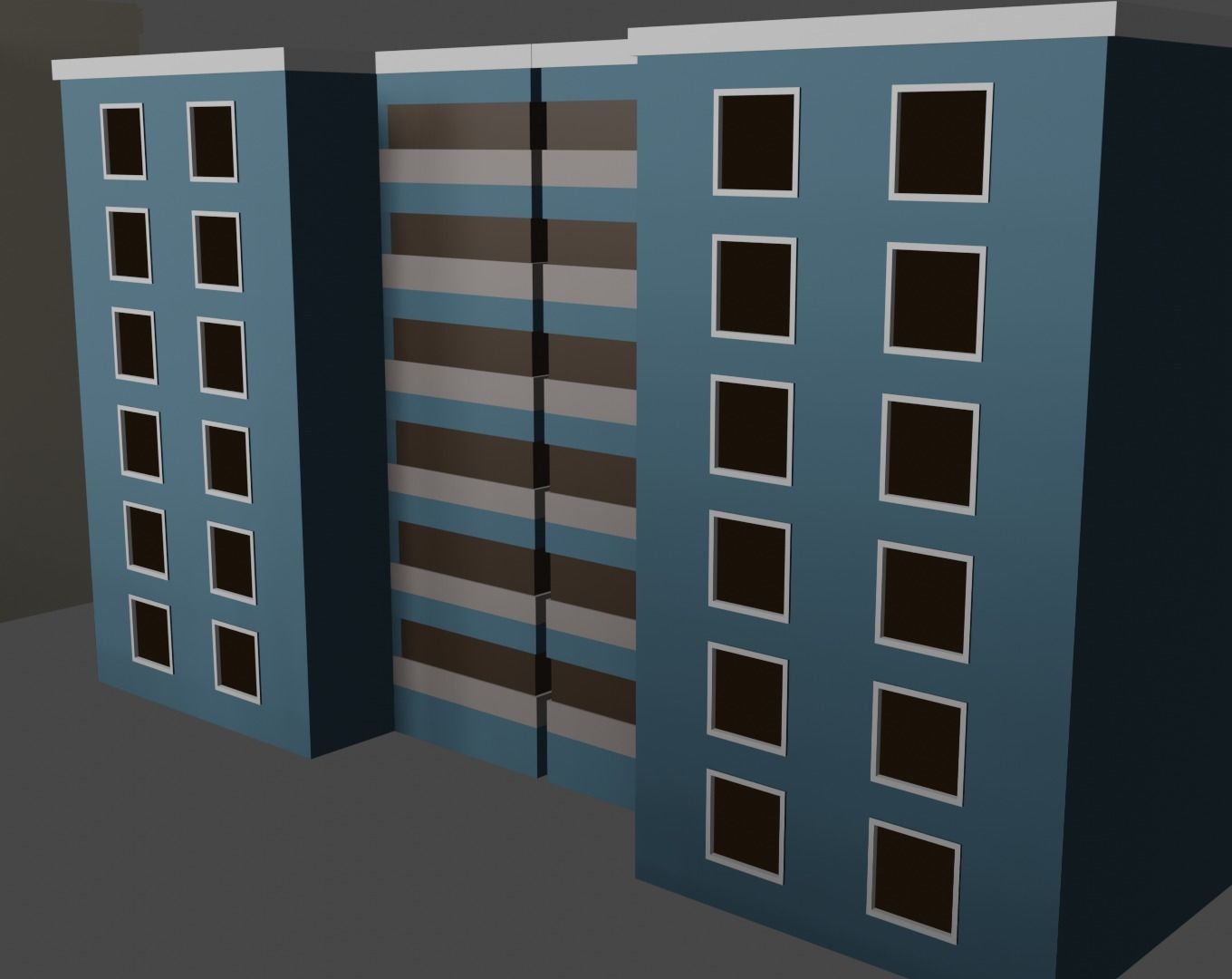 Low  poly city pack Low-poly 3D model_3