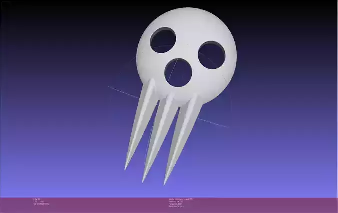 Soul Eater Shinigami Mask Printable Model 3D print model