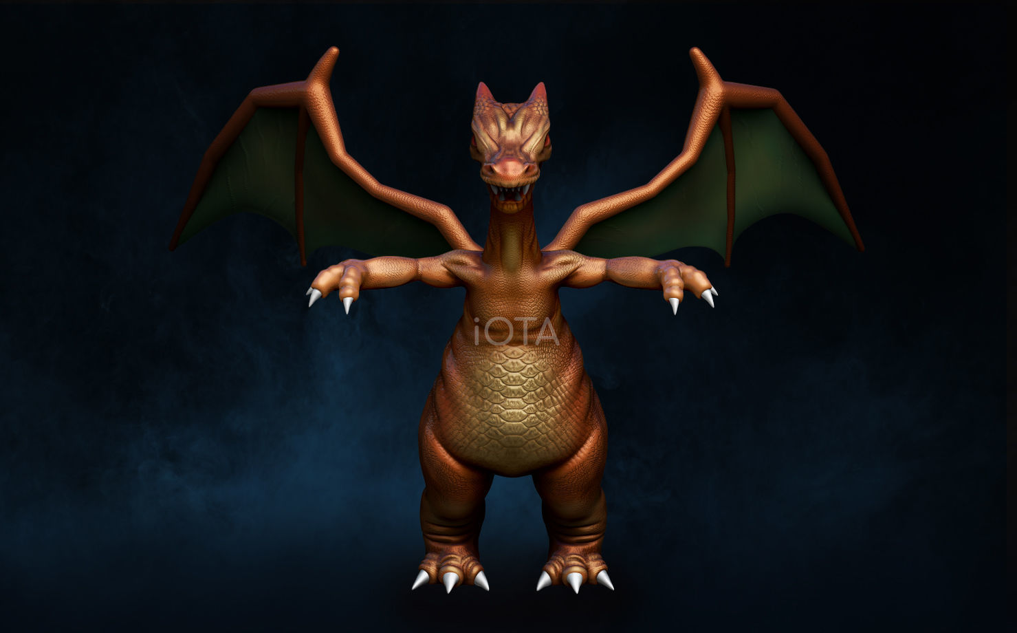 POKEMON - HIGH RES - CHARIZARD 3D model 3D model_4