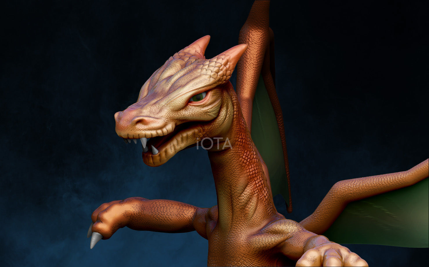 POKEMON - HIGH RES - CHARIZARD 3D model 3D model_2