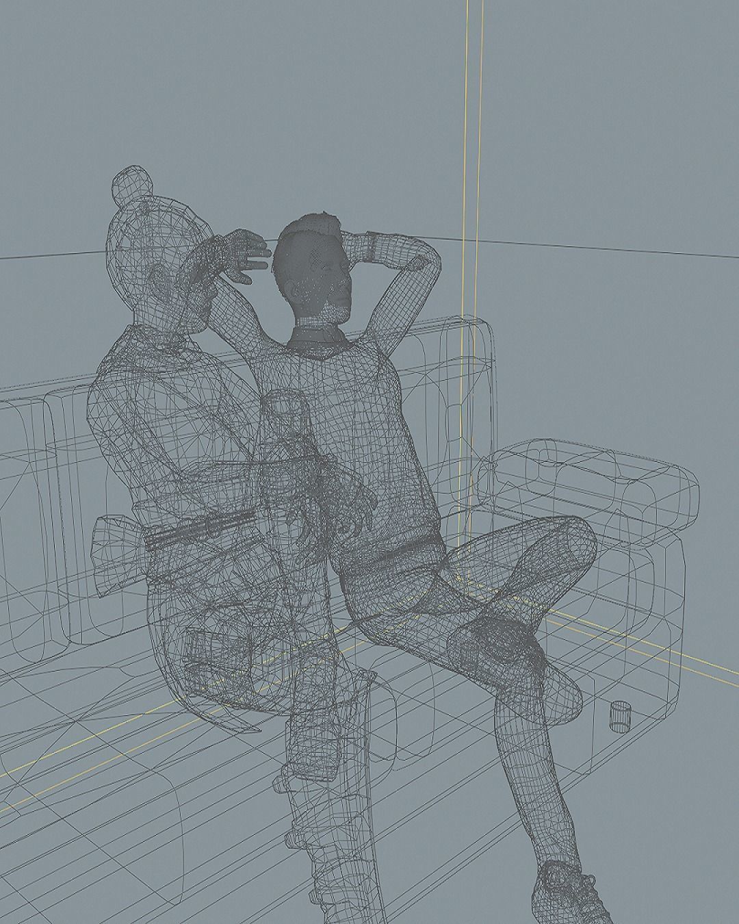 Isometric Room Low Poly Model Low-poly 3D model_12