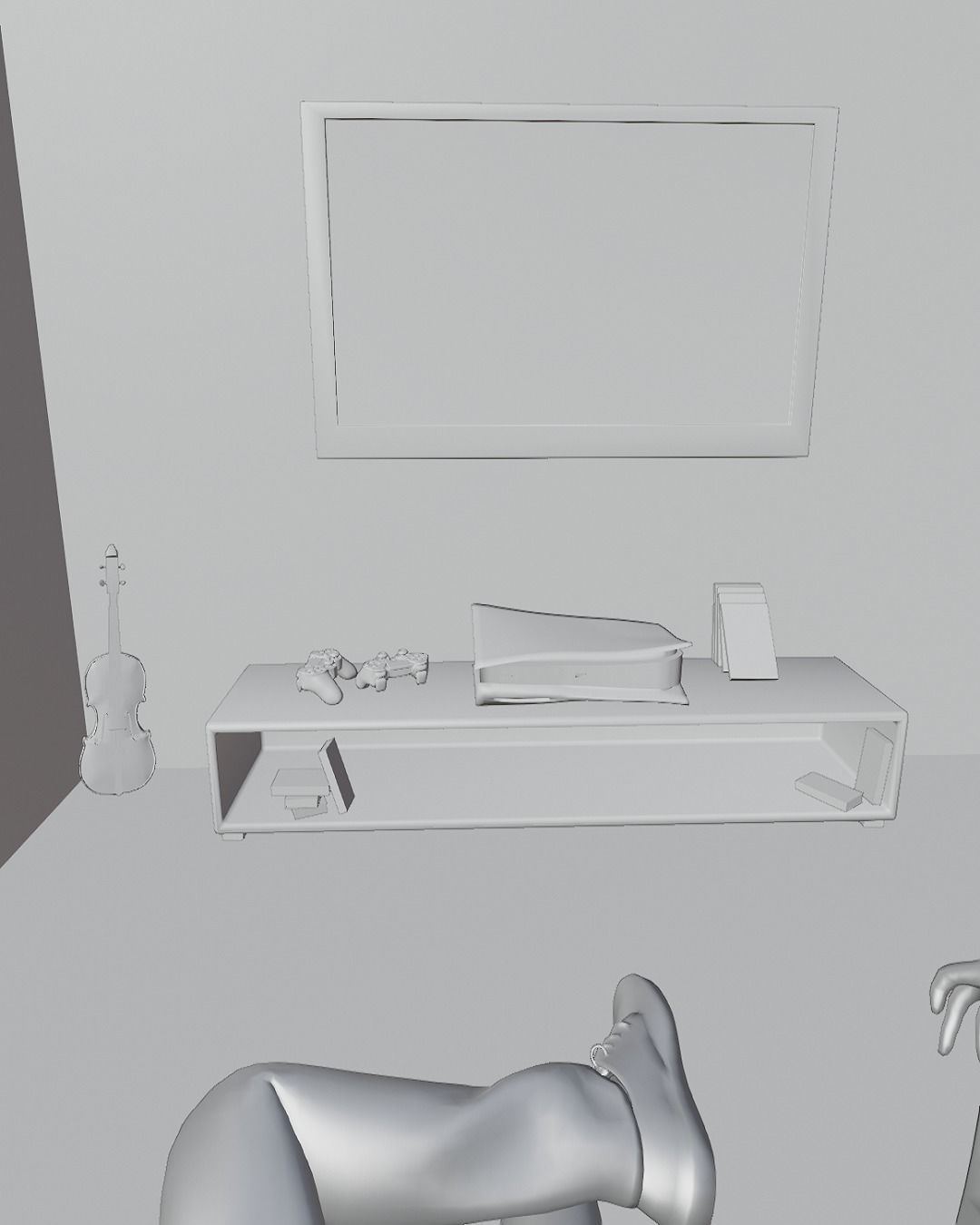 Isometric Room Low Poly Model Low-poly 3D model_7