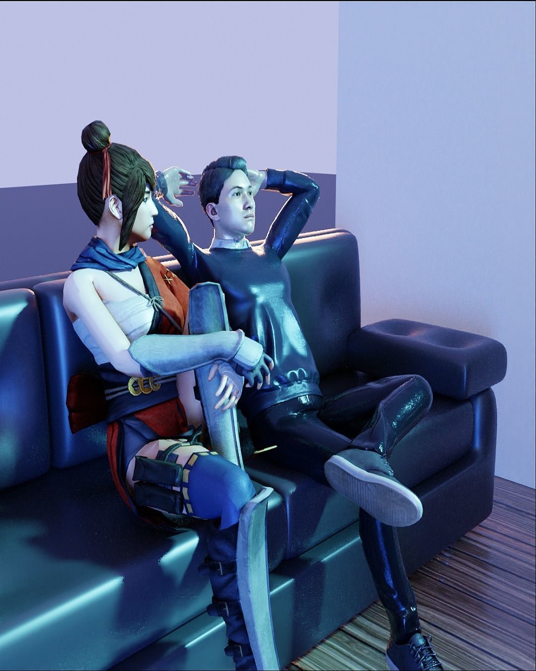 Isometric Room Low Poly Model Low-poly 3D model_10