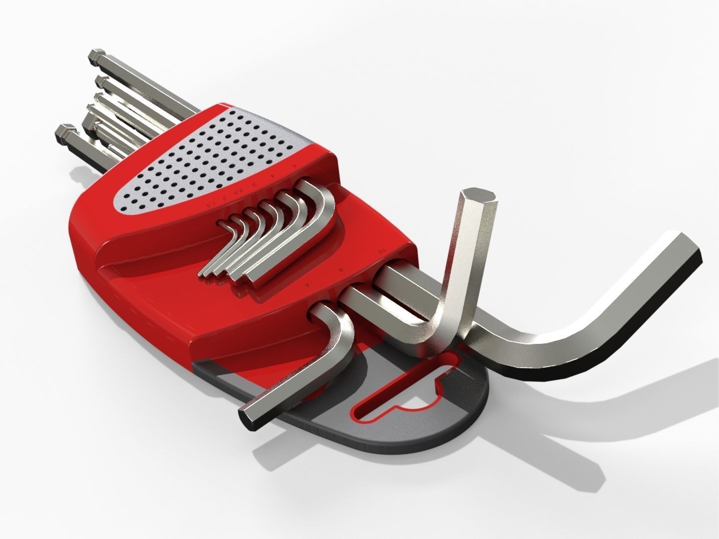 Allen Key Wrench 3D model_1