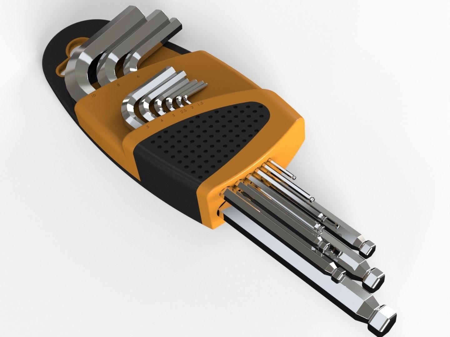 Allen Key Wrench 3D model_7