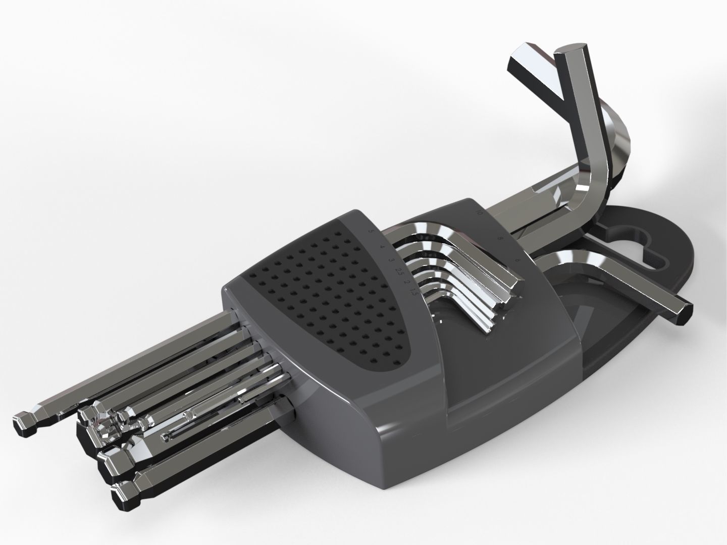 Allen Key Wrench 3D model_9