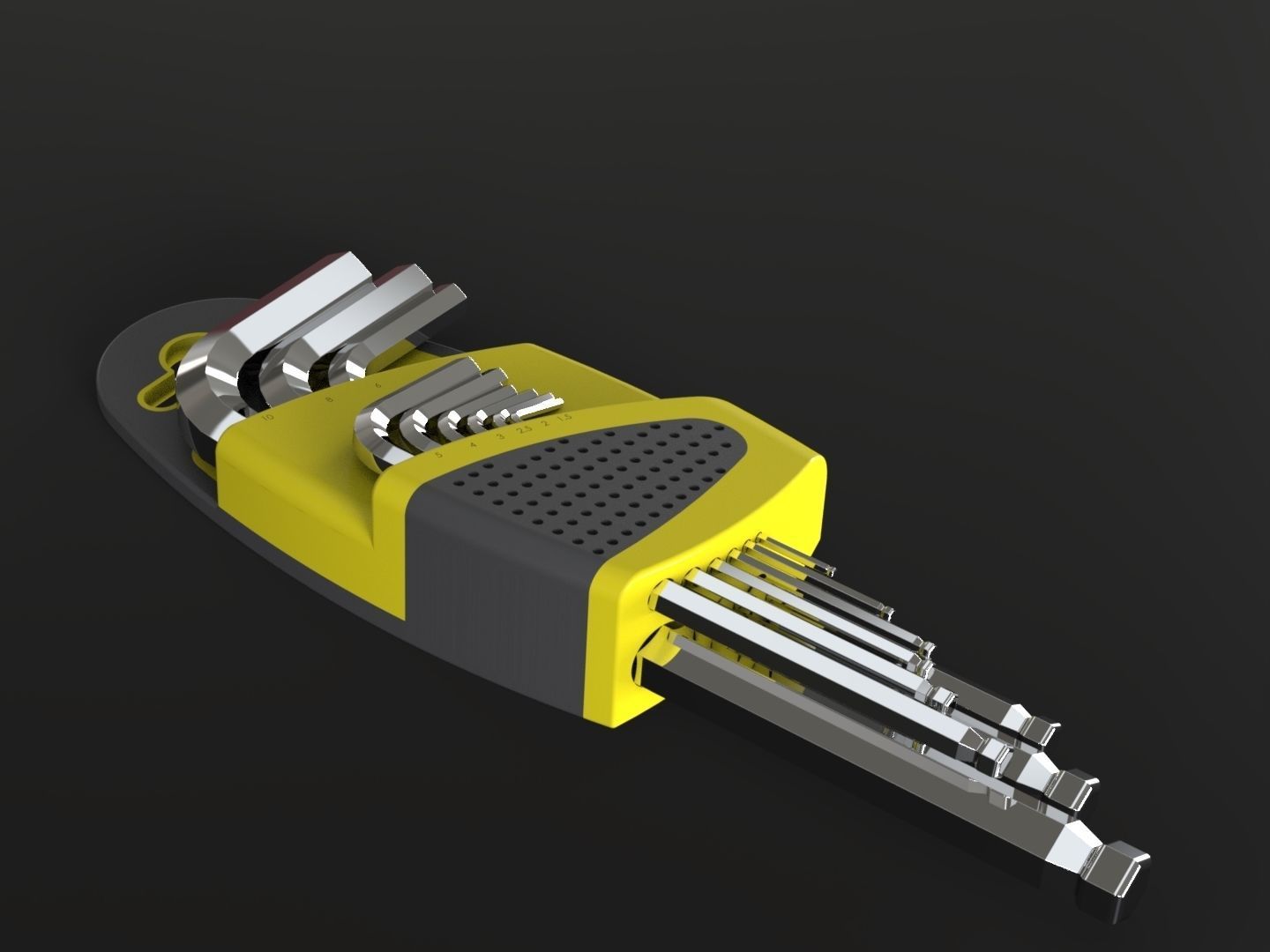 Allen Key Wrench 3D model_4