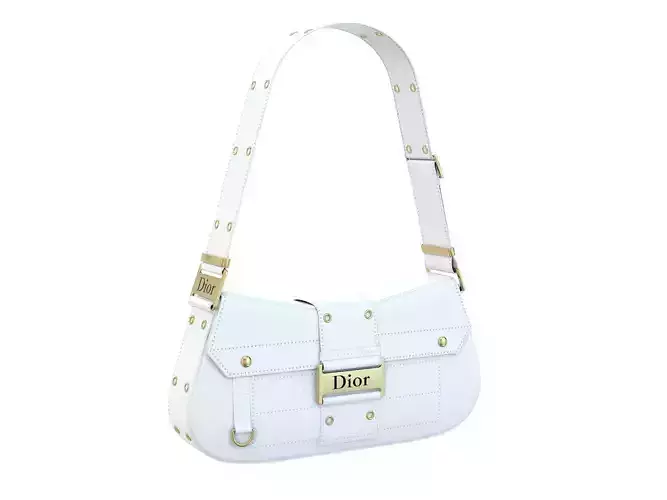 Dior Street Chic Bag White Leather