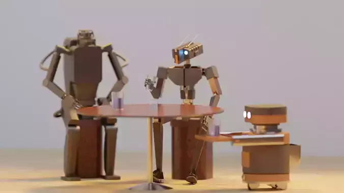 simple robot 3D model