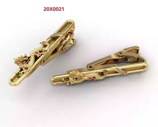 Dragon tie clip