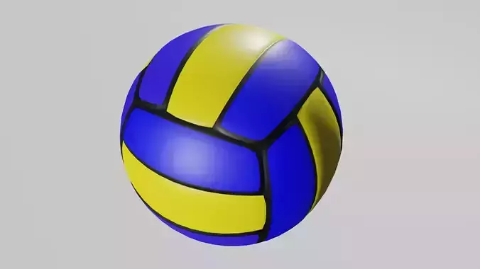 Low polly volleyball ball 