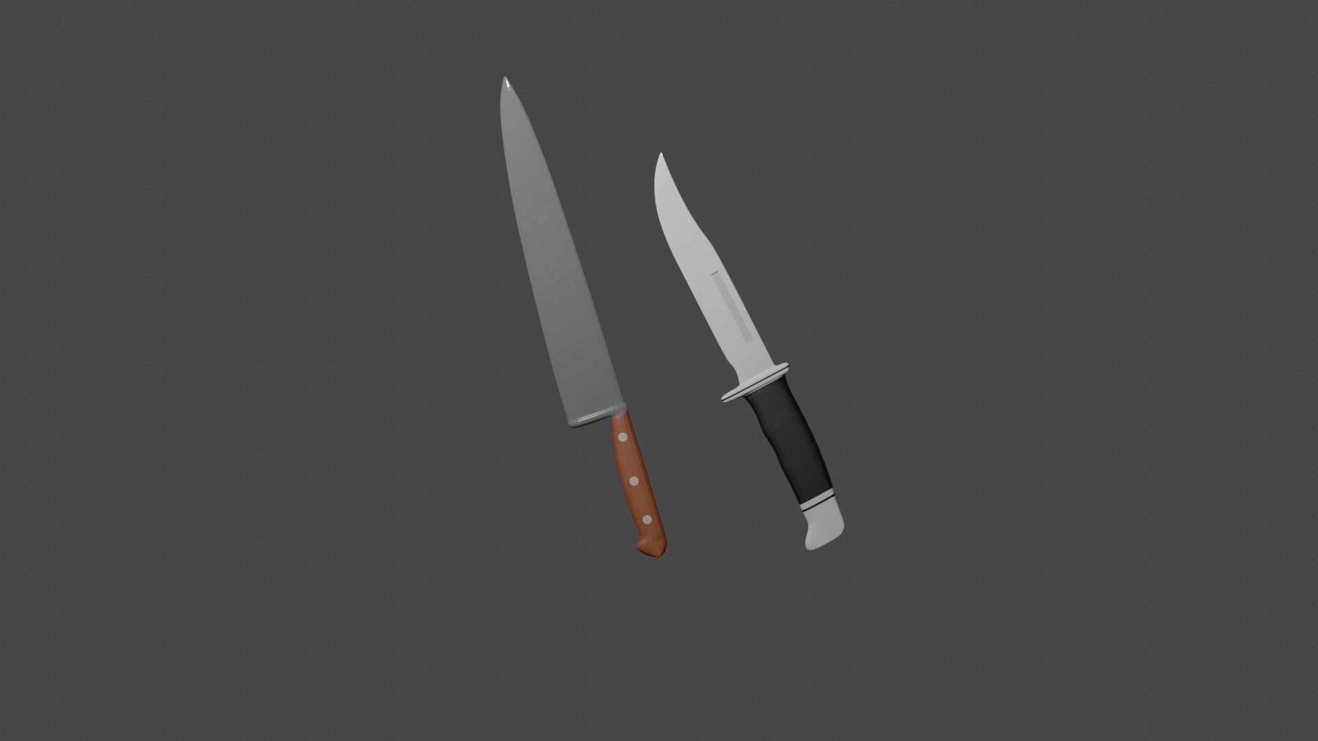 Ghostface and Mycheal Myers knife 3D model_2