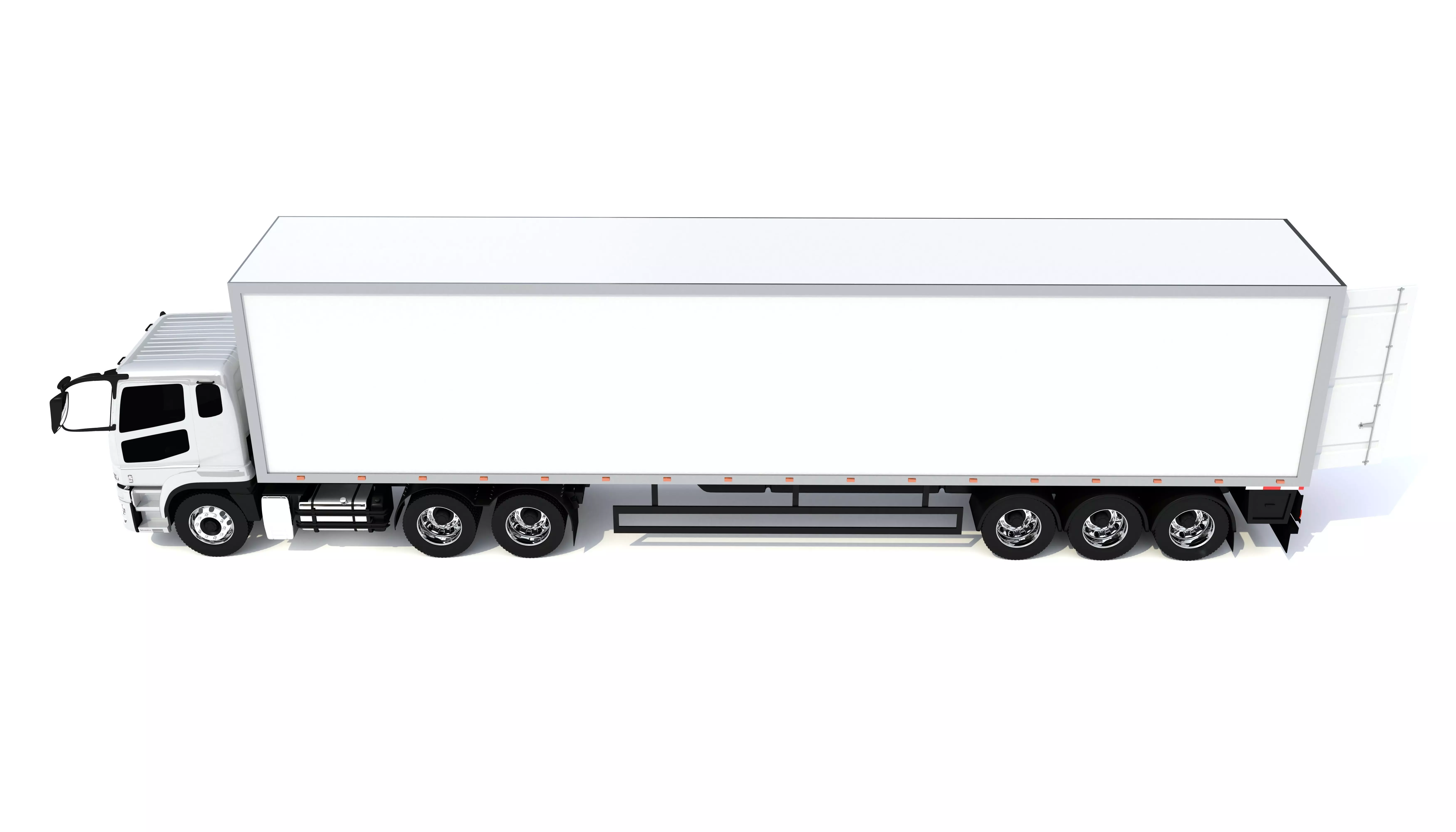 Generic Truck With Trailer 3D model