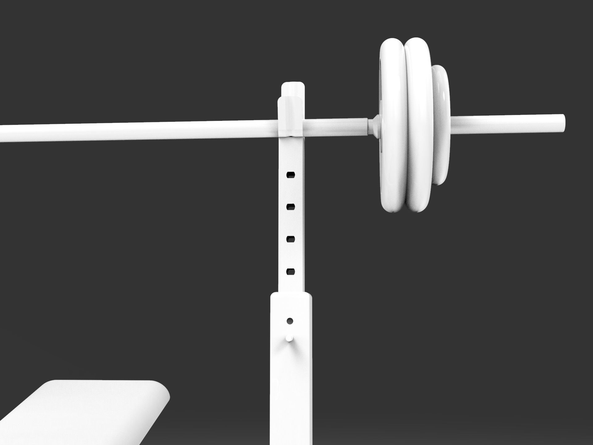 Weight Bench 3D model_37