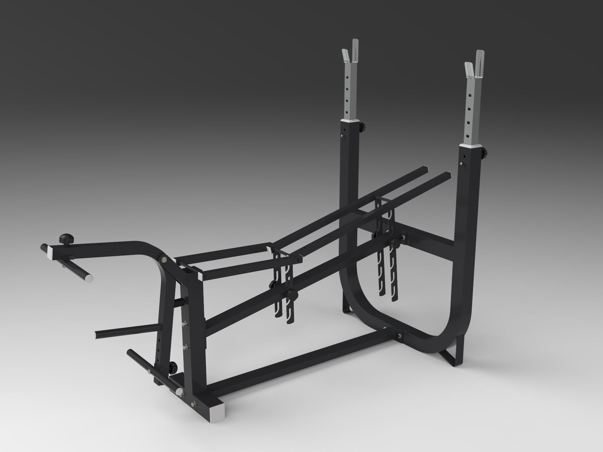 Weight Bench 3D model_6