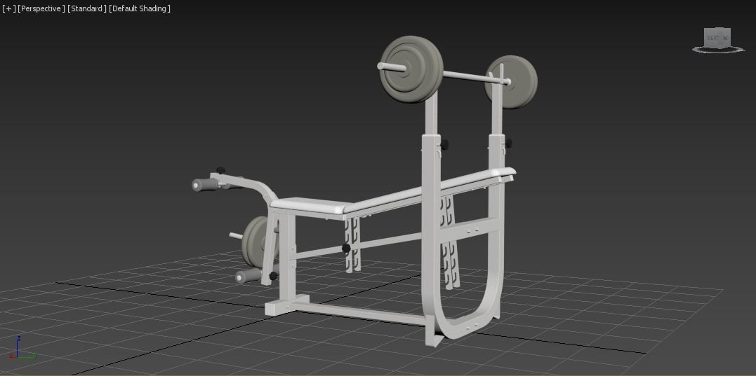 Weight Bench 3D model_41