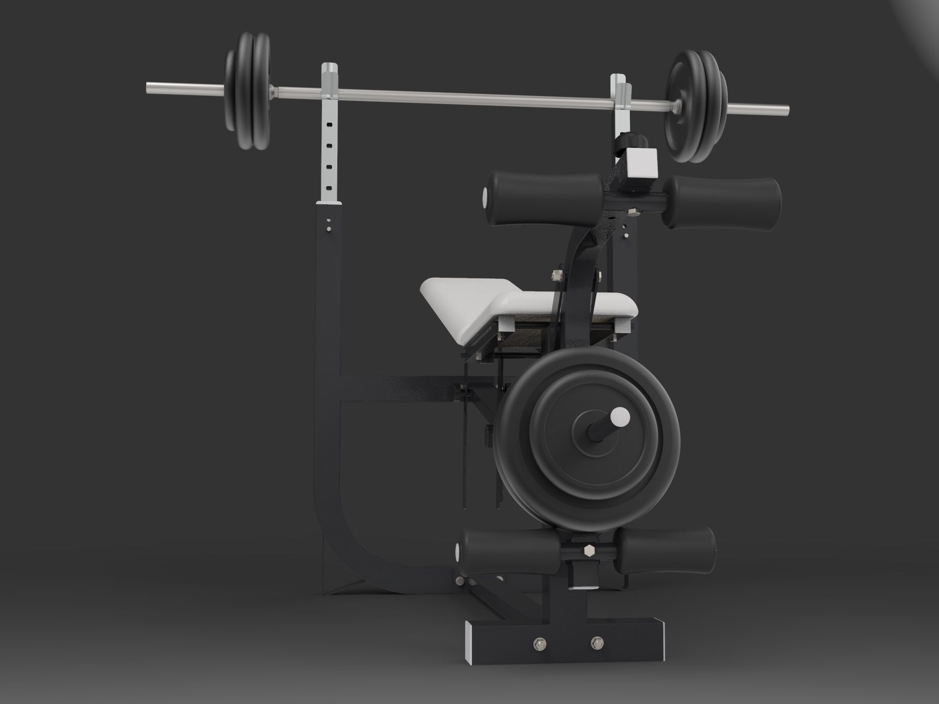 Weight Bench 3D model_20