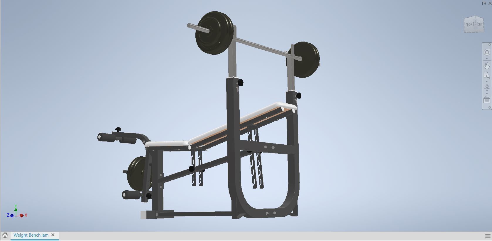 Weight Bench 3D model_39
