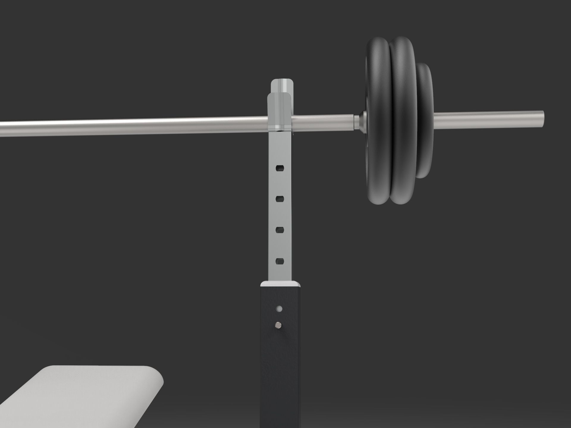 Weight Bench 3D model_36