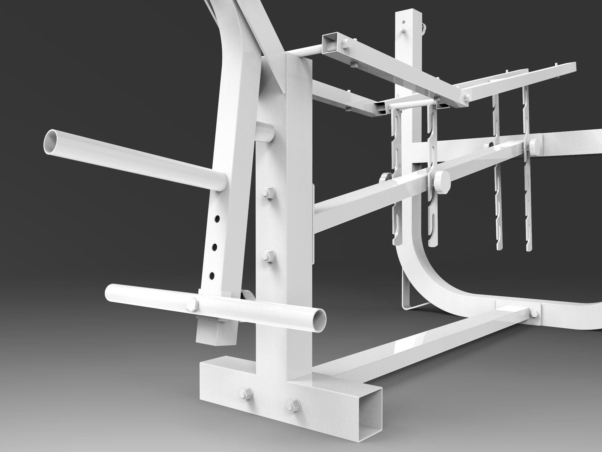 Weight Bench 3D model_33