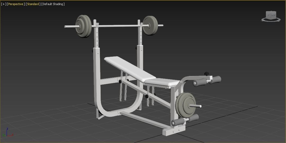 Weight Bench 3D model_40